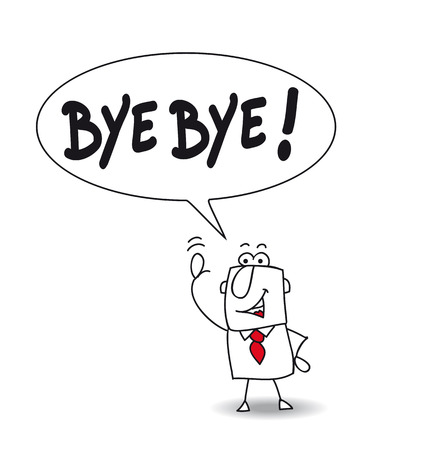 saying farewell clip art